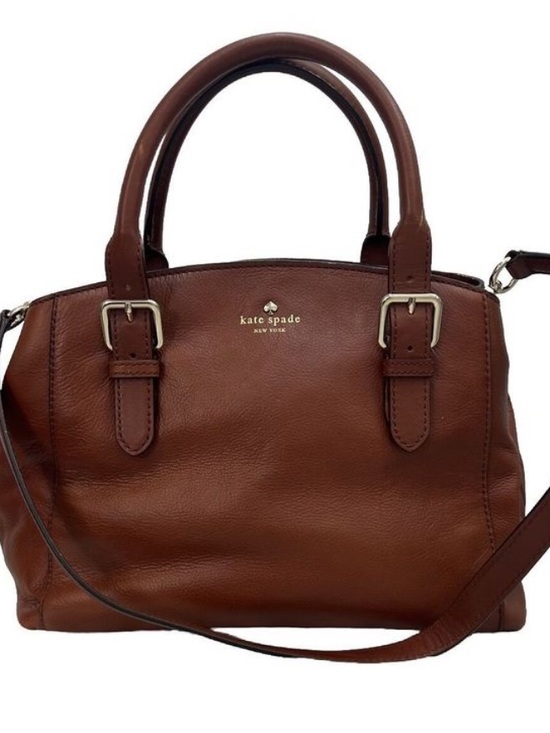 kate spade Handbags - kate spade Brighton Park Sloan brown leather satchel with slight flaws